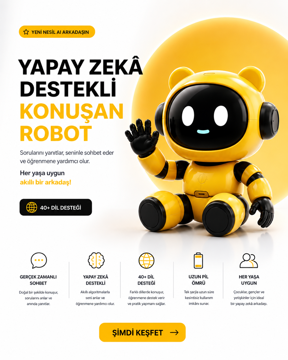 EON  Yapay Zekâ Destekli Akıllı Robot 4.0 🤖