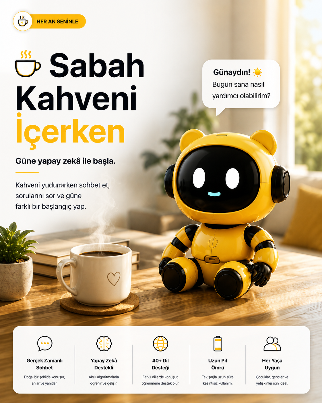 EON  Yapay Zekâ Destekli Akıllı Robot 4.0 🤖