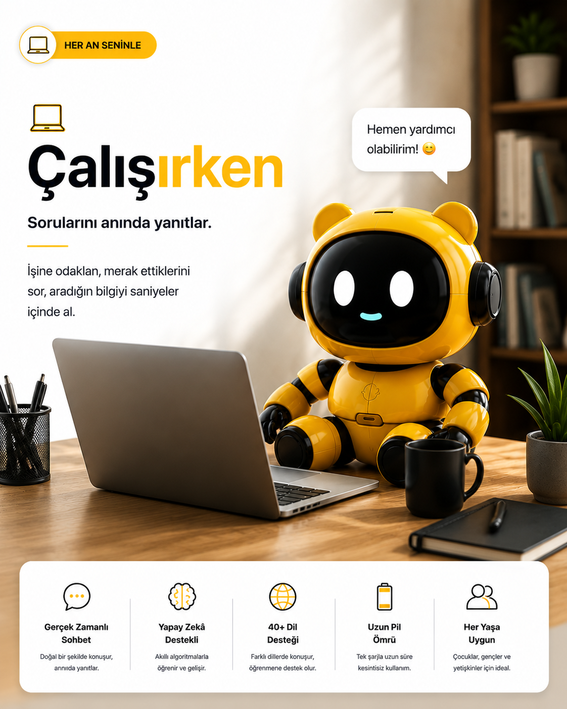 EON  Yapay Zekâ Destekli Akıllı Robot 4.0 🤖