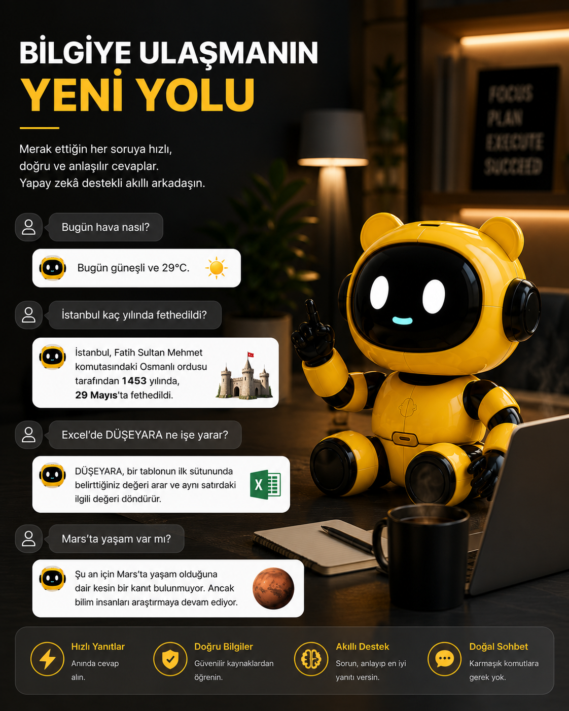 EON  Yapay Zekâ Destekli Akıllı Robot 4.0 🤖